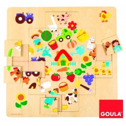 PUZZLE CARRE EN BOIS